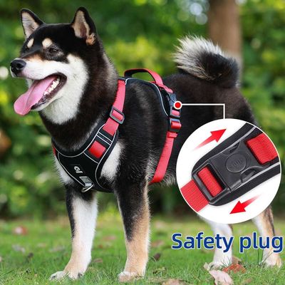 Cane de correa a prueba de explosión gran cinturón de pecho para perros reflectivo gran chaleco de correa para perros chaleco para mascotas
