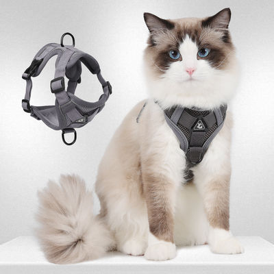 Cintas para perros y gatos pequeños con arnés reflector de chaleco transpirable
