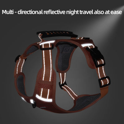 Nuevo arnés de pecho para mascotas estilo chaleco reflector arnés de pecho para perros de gran tamaño cuerda de tracción para perros a prueba de explosiones
