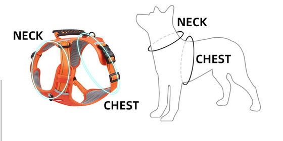 Nuevo arnés de pecho para mascotas estilo chaleco reflector arnés de pecho para perros de gran tamaño cuerda de tracción para perros a prueba de explosiones